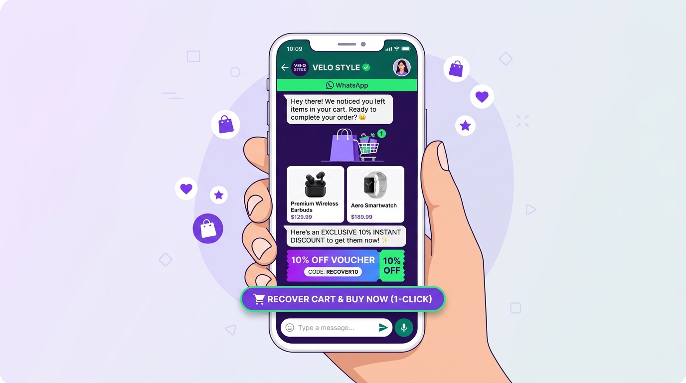 E-Commerce & D2C WhatsApp AI - Cart Recovery & AWB Tracking